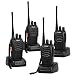 Ansoko Long Range Walkie Talkies Rechargeable Two Way Radios FRS/GMRS 16-Channel UHF 2-Way Radio for Adults (Pack of 4)