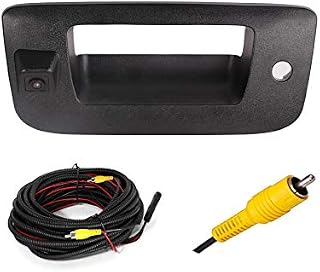 RED WOLF Tailgate Handle With Backup Camera Removable Guideline Reverse Parking For Chevrolet