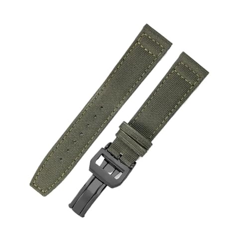 IWC-�p�C���b�g �|���g�K�� �|���g�t�B�[�m���v�X�g���b�v 20mm 21mm 22mm �u���X���b�g �u���b�N �A�[�~�[�O���[�� �u���[ ���X�g�x���g�ƌ݊���������܂��B(Green-Black-Z7,22mm)