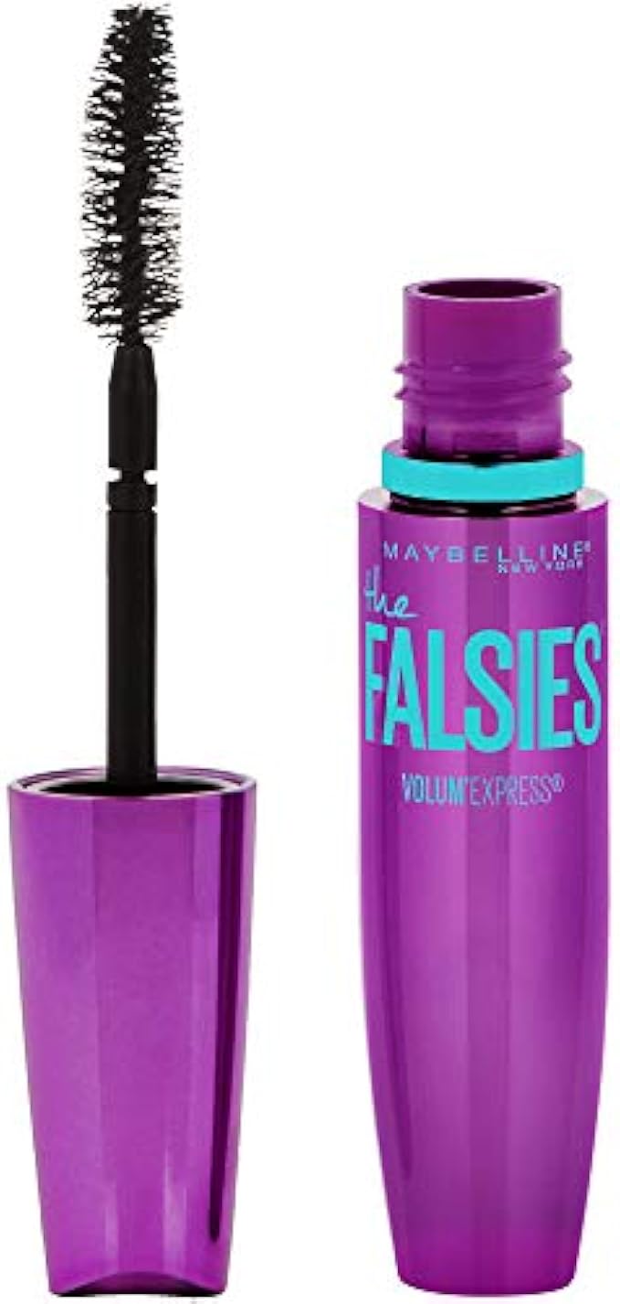 Maybelline Volum' Express the Falsies Volumizing, Washable Mascara, Blackest Black, 1 Count