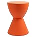 DINGDING Stołki wielofunkcyjny kreatywny stołek z tworzywa sztucznego stół do przechowywania i krzesła podwójnego zastosowania okrągły stołek stołowy (kolor: Pomarańczowy)