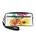 Produktbild Pencil Case Pen Bag Pouch Stationary,Burgeoning Beauty Of Nature Abstract Watercolor Artwork Of A Colorful Bouquet,Small Makeup Bag Coin Purse