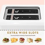 Elite Gourmet ECT-1027 Cool Touch Toaster, 7 Toast Settings Cancel Functions, Slide Out Crumb Tray, Extra Wide 1.5" Slots for Bagels Waffles Specialty Breads, Puff Pastry, Snacks, White - Image 2