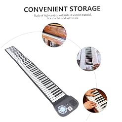 HEMOTON 1Pc 88 Roll Hand Roll Piano Électronique Clavier Électrique Roulé À La Main Piano Électronique Pliable Piano Enfants Piano 88 Touches Piano Instrument Piano Électrique Mini Voyage – Image 4
