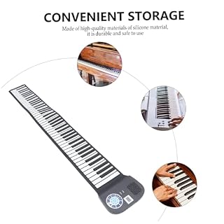 HEMOTON 1Pc 88 Roll Hand Roll Piano Électronique Clavier Électrique Roulé À La Main Piano Électronique Pliable Piano Enfants Piano 88 Touches Piano Instrument Piano Électrique Mini Voyage - Les Beatles, Paul McCartney, John Lennon, RIngo Starr, George Harrison HEMOTON 1Pc 88 Roll Hand Roll Piano Électronique Clavier Électrique Roulé À La Main Piano Électronique Pliable Piano Enfants Piano 88 Touches Piano Instrument Piano Électrique Mini Voyage – Image 4