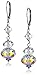 Sterling Silver and Swarovski Elements Drop Earrings