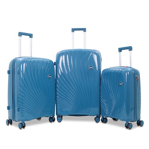 Image of AMERICAN TRAVELLER New York Trolley Bag | Durable Hard Shell | Durable Hard Shell , TSA Type Lock , Spinner Trolley Luggage, 360 Disc Spinner Wheels