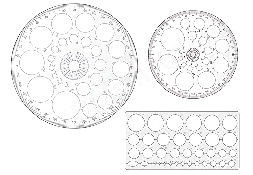 Pro Circle Rectangle Geometry Pro Circle Big (25 Circles),Pro Circle Small (16 Circles ...