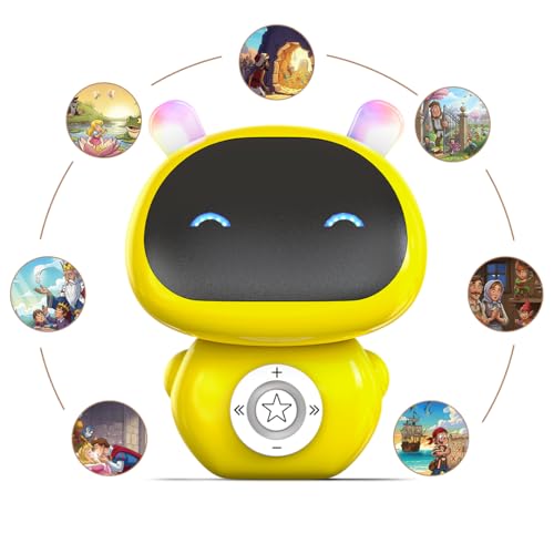 Image of Storybot | Robot Toy for Babies, Toddlers & Kids | USB Rechargeable Type-C & In-built Music | Popular Bedtime Stories, Rhymes & Songs | Best Gift for Boys & Girls 6+ Months (Yellow)