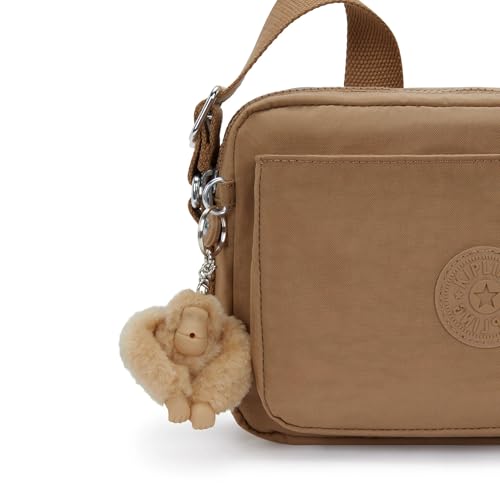 Image of Kipling Women's Abanu Medium Crossbody Bag, Lightweight, Adjustable Nylon Waist Pack with Multi-Compartment Zip Pockets
