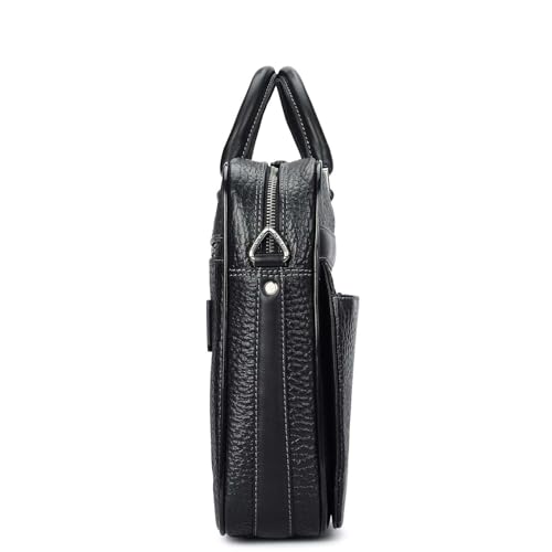 Image of Da Milano Leather Laptop Bag for Men & for Women - Fits Upto 15 inch Laptop (6166D)