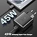 45W USB C Schnellladegerät für Samsung Galaxy S25 S24 S23, Ladegerät mit 2m Schnellladekabel, Fast Charger Adapter für S21 S22 S20 A55 A54 A53 A52 Ultra und mehr