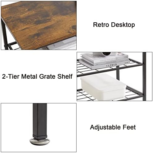 IBUYKE Shoe Bench, 3-Tier Industrial Shoe Rack, Shoe Storage with Mesh Shelf for Entryway, Living Room, Bedroom, Hallway, 80x30x49.5 cm, Easy Assembly, TXJ003H