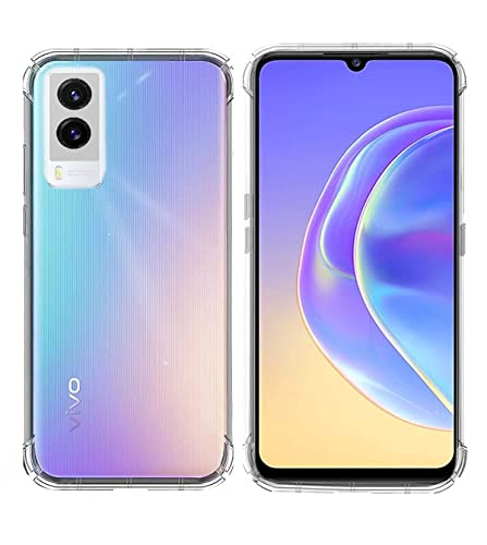 Image of COVERBLACK Rubber Back Cover for Vivo V2055 / V21e 5G - Transparent
