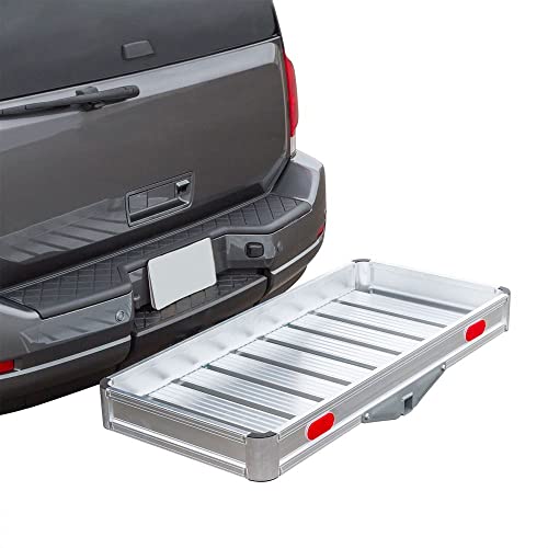 ELEVATE OUTDOOR Hitch Cargo Carrier Tray Aluminum 550 lb. Capacity - Tray 49-1/8