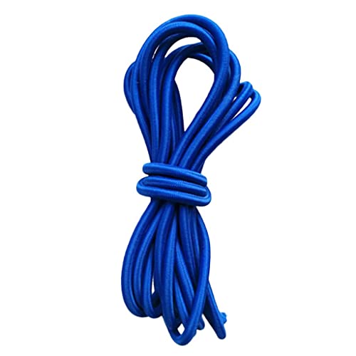 3 Pieces Elastic Shock Cord Bungee Rope Tie Down Line With Flexible Rubber Latex Core And Polyester Sheath, Wear Resistant And Easy To Use, Blue_desvips.com