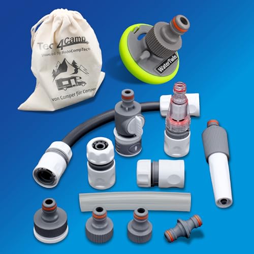MaJoCompTec® CONNECT-30 Wohnmobil Wasser Tank Set| Caravan Einfüllstutzen Tankdeckel Zubehör (Anschluss-Set mit Filter, Bundle mit Wassertankadapter 3 Pin D:68) MaJoCompTec® CONNECT-30 Wohnmobil Wasser Tank Set| Caravan Einfüllstutzen Tankdeckel Zubehör (Anschluss-Set mit Filter, Bundle mit Wassertankadapter 3 Pin D:68)