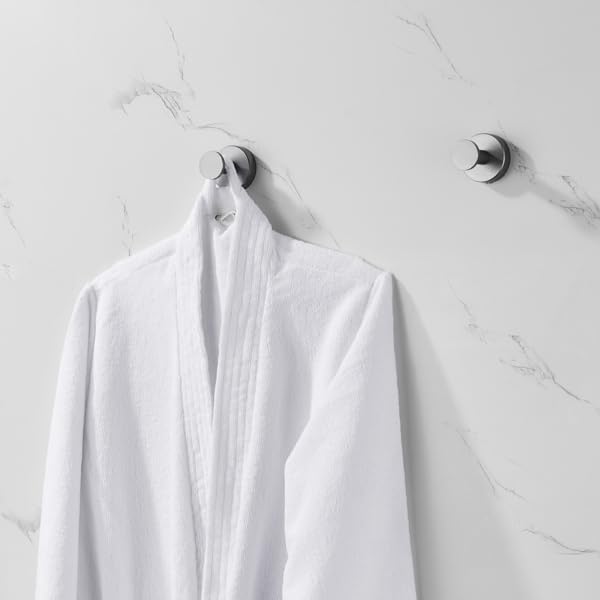 Generic Round Base Wall Hanging Coat Hook with Screws- Gun Grey Towel Hook, 4 Pack, for Entry Shoe Cabinet, Wardrobe Bathroom Bedroom Furniture Hardware, Gray, wcdgj02