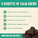 Hemp Well Calm Cat Soft Chews - Anxiety & Stress Relief Formula, Organic Ingredients, Soothes & Relaxes, Improves Behavior, 60 Count