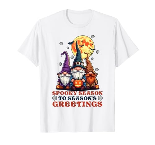Happy Hallothanksmas Halloween Thanksgiving Christmas T-Shirt