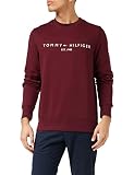 Tommy Hilfiger Herren Tommy Logo Sweatshirt, Deep Rouge, L