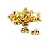 APEX Brass Butterfly Clutch Metal Uniform Pin Badge Insignia Clutches Backs - Quantity: 25 Pack