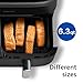 Philips Dual Basket Air Fryer 3000 Series — 8-in-1 functions, 9.5 Quarts, 2 Drawers, Auto-sync Cooking Time, 90% Less Fat, Rapid Air Technology, HomeID Recipe App, Dishwasher Safe, Black (NA351/00)