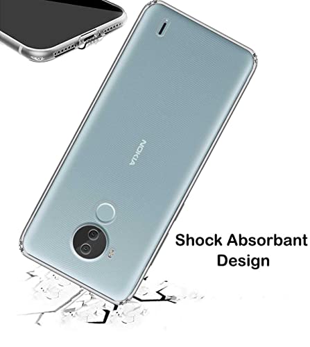 Image of Transparent Soft Silicone TPU Flexible Back Cover Compatible with Nokia C30