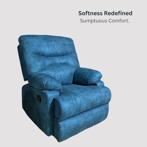 Image of Lofty Dreams Elegant Recliner Sofa 1 Seater - Supreme Comfort, Durable Manual Recliner Chair Design, and 5-Year Warranty for Reliability