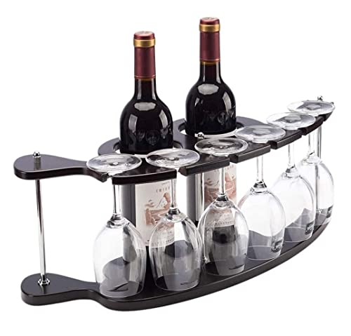 Soporte de vino RUVOO para 2 botellas y 6 copas miniatura 1