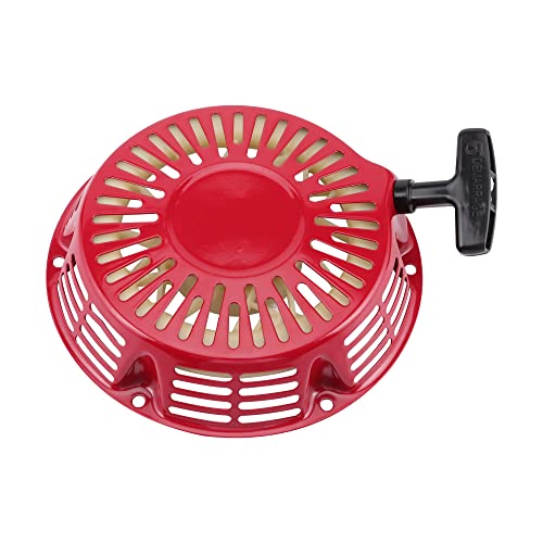 GOOFIT Tirador Minimoto Aluminio Arranque Universal Desbrozadora 1 Pieza reemplazo para 188F GX390 5KW Motores Pit Bike Quad Scooter Ciclomotor Bicicleta Rojo