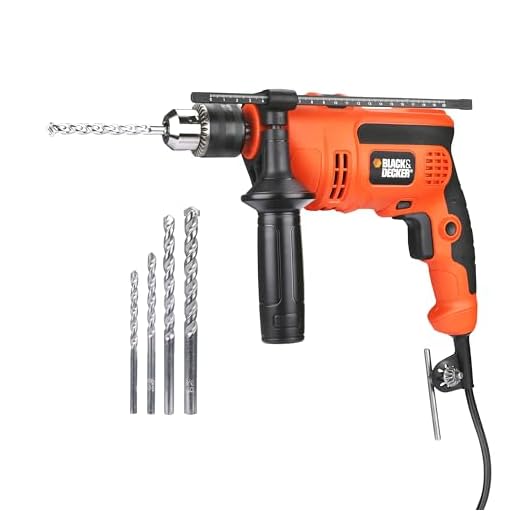 Black & Decker KR554RE 550-Watt 13mm Variable Speed Reversible Hammer Drill Machine