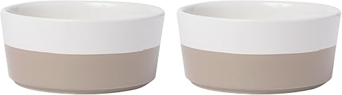 Miniatura 8 de Waggo Dipper - Cuenco de cerámica para perros para razas pequeñas y grandes, pesado y duradero, plato de agua y comida para mascotas, apto para Gris