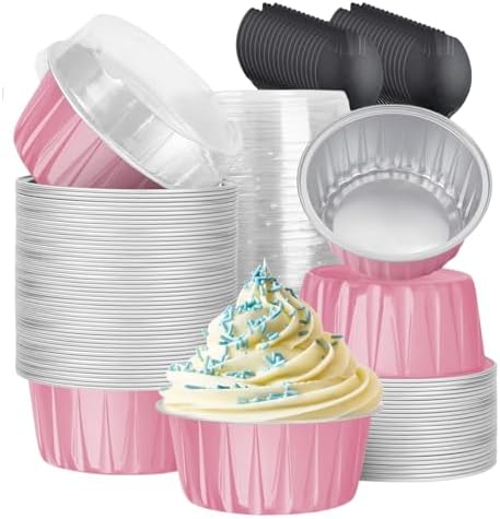 TAMUME - Juego De 4 Tazones De Vidrio Para Postres Con Tapa, 200ml, Apilables, Ideales Para Pudín, Yogur O Entrantes