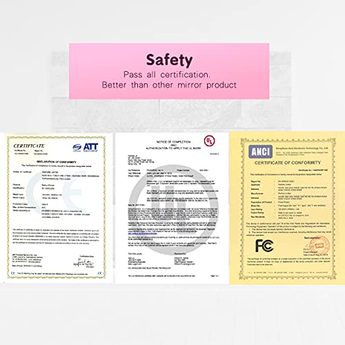 Amnoamno Led Wall Mount Makeup Mirror With 10X Magnification,8.5'' Double Sided 360° Swivel Vanity Mirror With 13.7" Extension And Adjustable Light For Bathroom Or Bedroom #TOP6