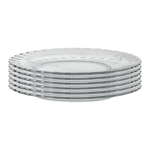 Duralex 9 Inch Tempered Glass Dinner Plates Cover