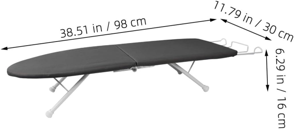 Tabletop Ironing Board for Home Use Compact Folding Ironing Frame with Heat-Resistant Cover and Non-Slip Feet for Dorms and Travel