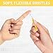 interdental brushes, Soft Dental Brush for Teeth Cleaning dental floss picks|teeth cleaning tools| interdental brushes between teeth soft bristle toothpicks for removing dental plaque (6PCS, Yellow)