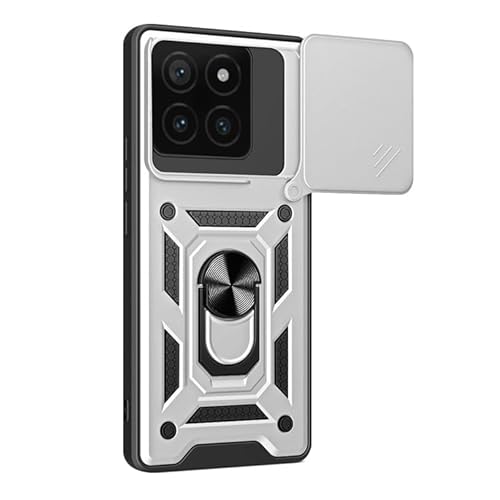 CYBERGARAGE�EFor POCO F8 Ultra �P�[�X Ultra �ϏՌ� �J�o�[ �}�O�l�b�g���ԍڃz���_�Ή� �J���������Y�J�o�[�t�� �����Y�ی� �X�^���h�@�\ �����O�t�� 2�d�\�� For ���� �V���I�~ �v��/�E���g�� �������(�V���o�[)