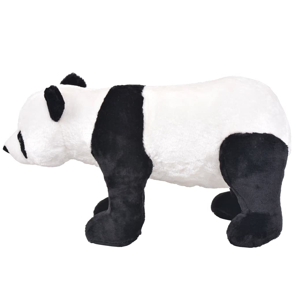 vidaXL Pluszowa panda, stojąca, czarno-biała, XXL