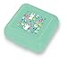 Crocodile Creek Eco Kids Reusable Backyard Friends Pale Green Teal Girls' Sandwich Keeper Eco Kids Sandwich Keeper