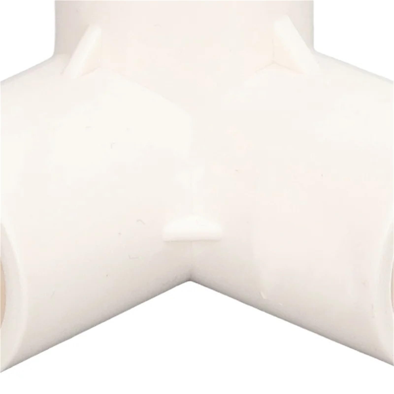 Accesorios PVC De 3 Vías 10 Uds Accesorios de tubería 3 vías Conector en T plástico PVC Esquina Codo 25mm diámetro Interior Blanco