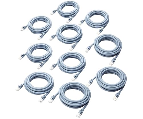 エレコム(ELECOM) LANケーブル CAT6A対応 EU RoHS指令準拠 爪折れ防止 簡易パッケージ仕様 3m ブルー 10個セット LD-GPAT/BU3/RS1