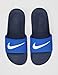 Nike Little/Big Kid's Kawa Slides, Game Royal/White-Thunder Blue-White, 1Y