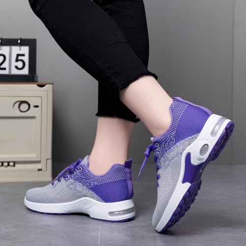 Image of Padgene Womens Sneakers Air Cushion Running Shoes Lightweight Tennis Walking Shoes Mesh Breathable Gym Work Fashion Sneakers Athletic Comfortable Casual