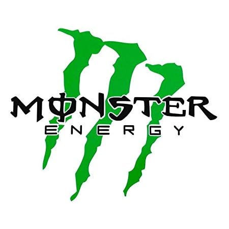 Amazon Co Jp 斜め爪 給油口サイズ Monster Energy モンスターエナジー 車 バイク用 小サイズ ステッカー デカール 黒文字ver 車 バイク