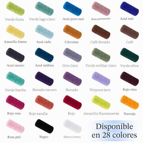 Miniatura 6 de Uiopa Trapillo Para Crochet, 200g 60m Hilo Crochet De Camiseta, Hilo Grueso Trapillo Para Diy Y Tejido, Bolso De Mano, Manualidades, Decoración Hogareña Negro