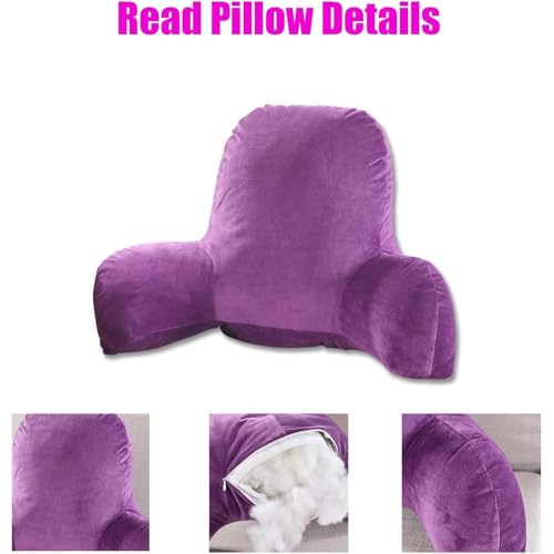 Coussin de lecture dossier doux et confortable avec accoudoirs déhoussable