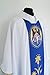 Vestment Marian - Gothic style Chasuble with a matching stole - plain fabric