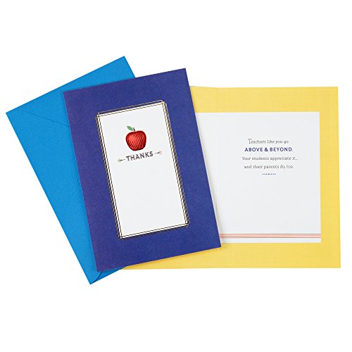 Hallmark Teacher Appreciation Card Assortment for Day Care, Preschool, Elementary School, Graduation or Back to School (8 Cards with Envelopes) - Image 5